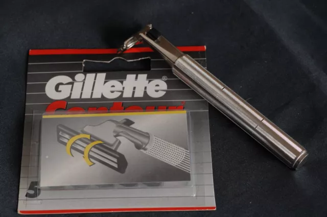 Gillette Contour Atra Razor + 5 Gillette Contour Blades