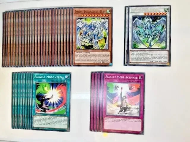 YUGIOH COMPLETE STARDUST Dragon Assault Mode Deck + Sleeves! Tournament  Ready!!! $69.99 - PicClick