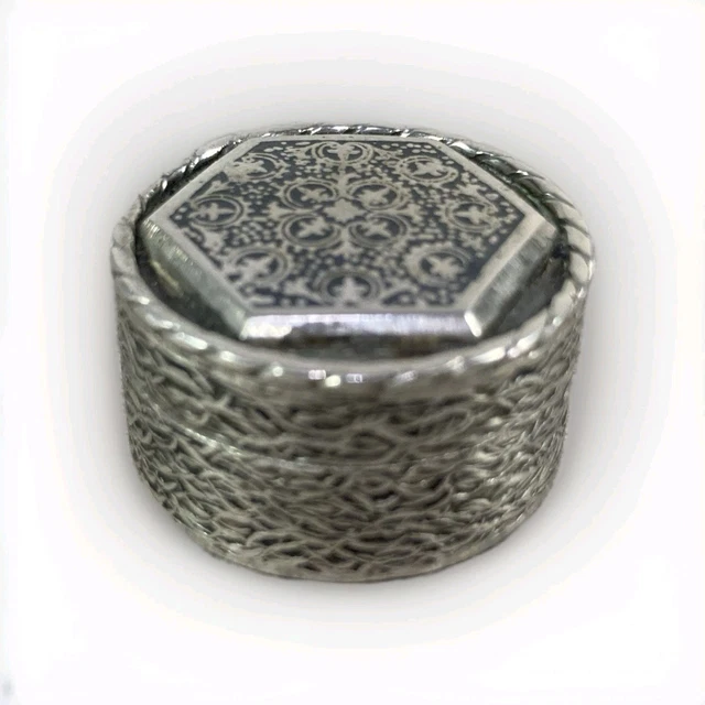 Ensemble de 3 petites boîtes à pilules en argent, 2 d'entre elles