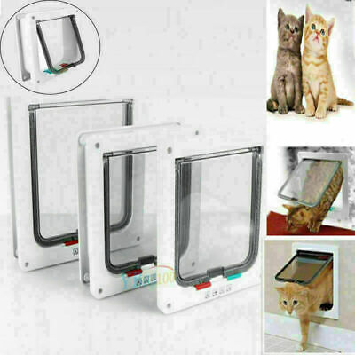 Almohadilla para mascotas 4 vías solapa para gatos solapa para perros pequeños puerta para gatos S-XL nueva