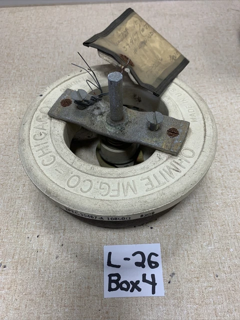 Ohmite 39467-A Ceramic Rheostat Resistor 10800 Ohms USED