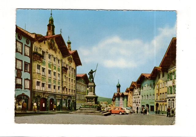 AK Ansichtskarte Bad Tölz / Marktstraße mit Winzerer Denkmal