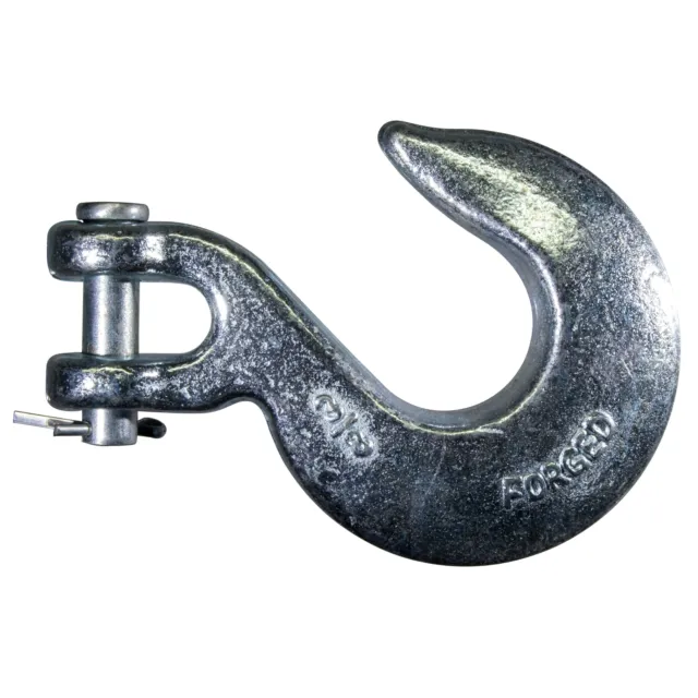 3/8" Zinc Plated Steel Chain Clevis Slip Hooks (1 pcs.)