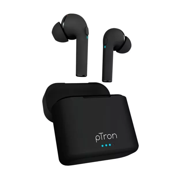 Neuf pTron Bassbuds Vrai sans-Fil Casque Écouteurs Passif Bruit