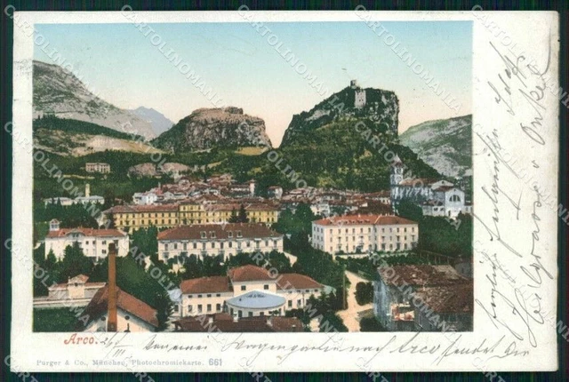 Trento Arco Veduta Generale Castello ABRASA cartolina RB5473