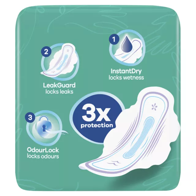 Always Ultra Normal Sanitärhandtücher Pads mit Flügeln Größe 1 saugfähige 13er Pack 2