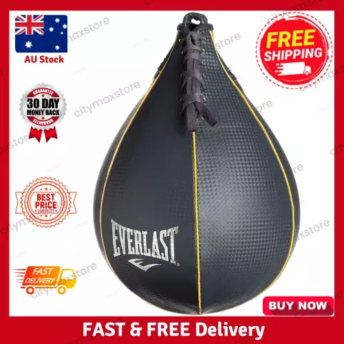 Everlast Punching Speed Ball Home/Gym Training Boxing Punch 23x15cm Bag Leather