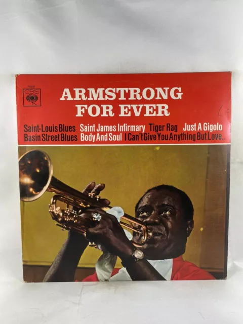 RARE Louis Armstrong – Armstrong For Ever CBS Records 12 Inch Vinyl Lp M52027B