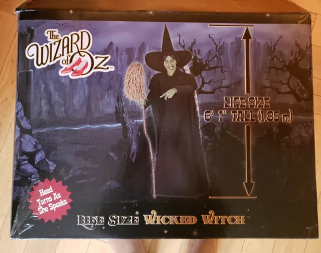 Gemmy Life Size Wicked Witch Of The West Halloween Animatronic Prop Wizard Of Oz