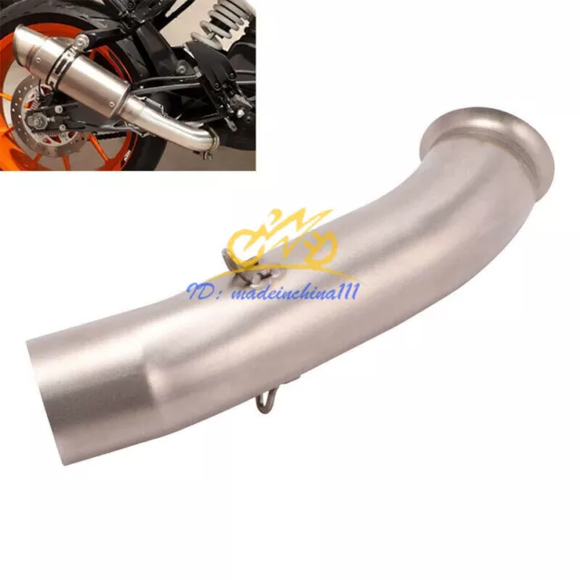 Exhaust System Mid Connect Link Pipe Modified For Duke 125 250 390 RC390 2017-20