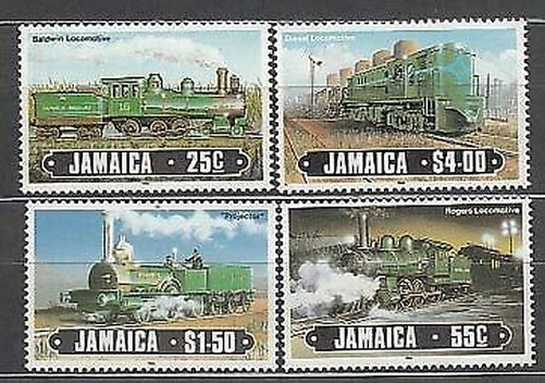 Jamaïque - Courrier Yvert 628/31 MNH Trains
