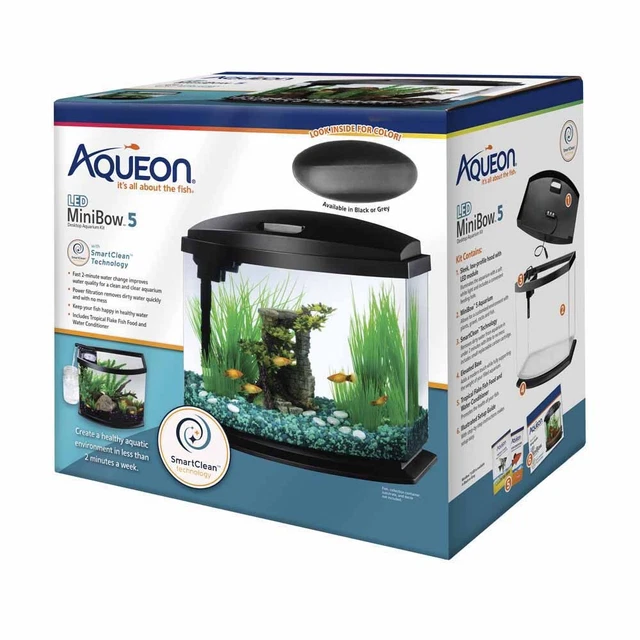 Aqueon Smartclean Led Mini Bow Kit 5G Grey