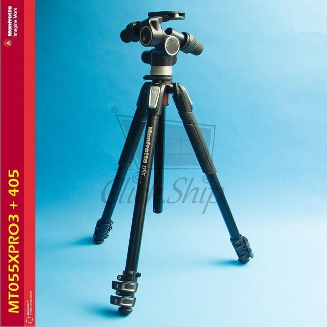 Manfrotto MT055XPRO3 Trépied en aluminium avec kit de rotule numérique 405 Pro