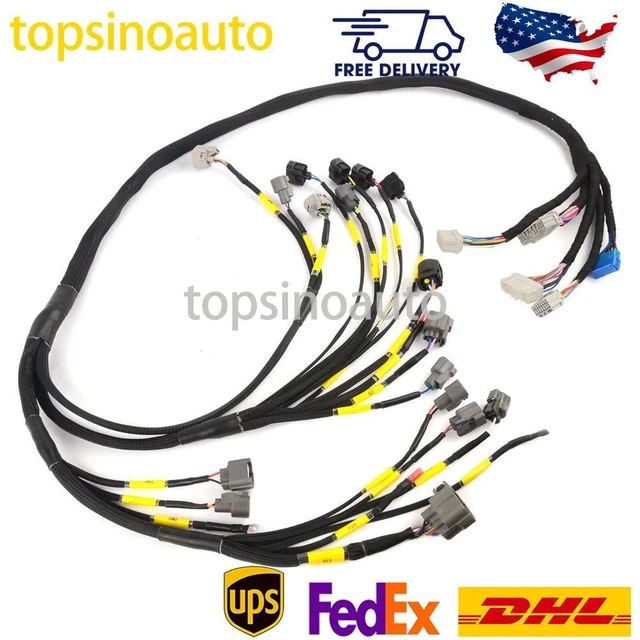 MOTOR WIRING HARNESS Engine For B16 B18 D16 Honda Civic Integra OBD2 B