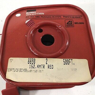 Belden 8890 002 Test Wire 24AWG 250' Red