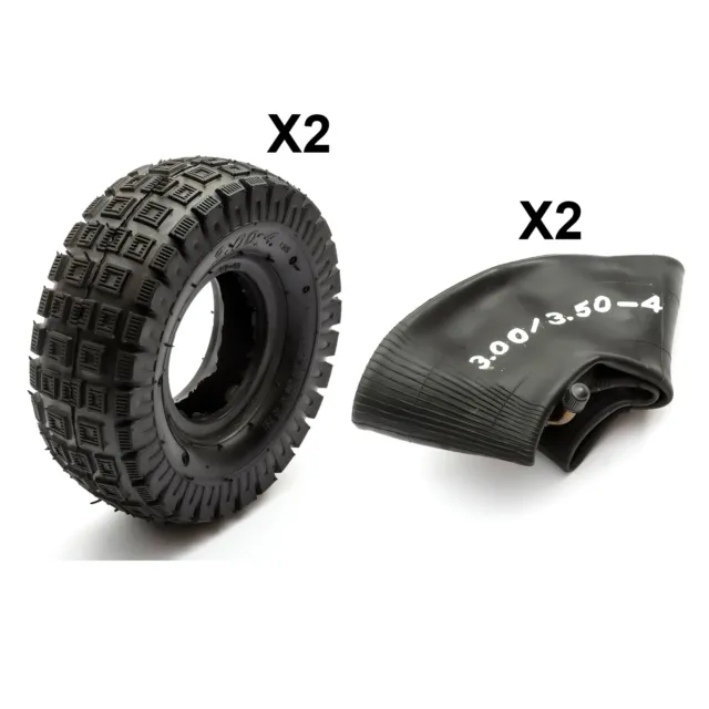 2 Tyre InnerTube 3.00-4 Minimoto 3.50-4 Mini Moto Quad Bike 4" 4 Ply Midi ATV