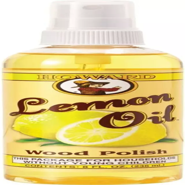 Howard LM0008 Lemon Oil Wood Polish, 8-Ounce 08 oz