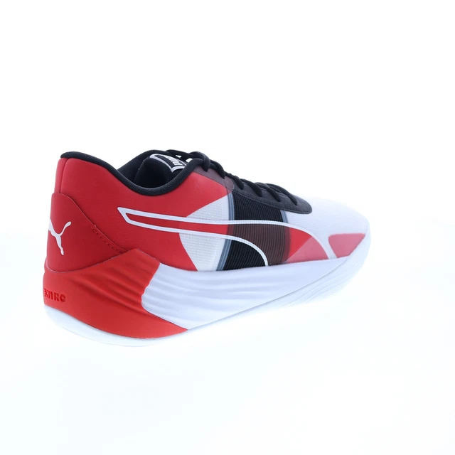 Puma Fusion Nitro Team 37703502 Mens White Canvas Athletic Running Shoes 8