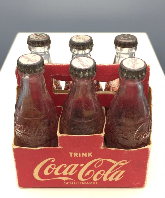 BOÎTE 6 BOUTEILLES de Coca-Cola verre magasin de poupée jouet