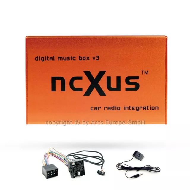 ncXus V3 Pro USB SD MP3 CD Wechsler für BMW E36 E38 E39 E46 Mini RDS Business CD