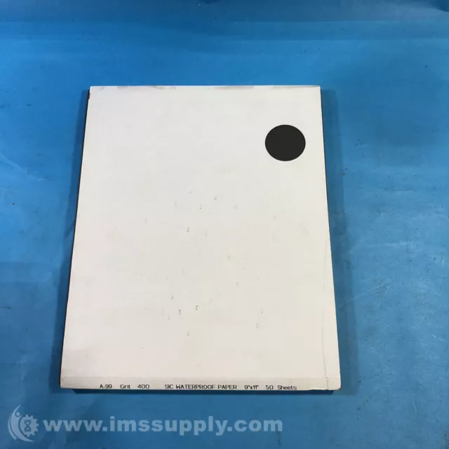 Box of 50 SIC Waterproof Paper, 9" x 11", A-99, 400 Grit FNFP