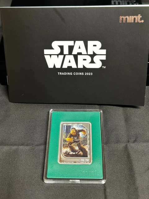 2023 Niue Star Wars Mint Trading Coin Card Chewbacca 1 oz .999 silver #018/250