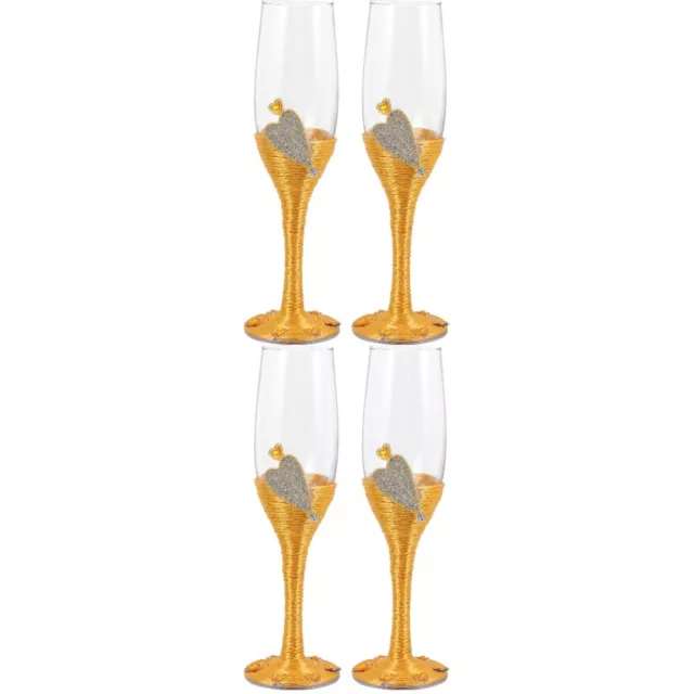 4 un. vasos de decoración de flautas de vino para boda amantes de martini