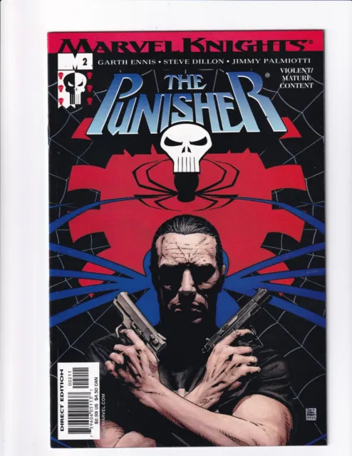 Punisher #2 2001 NM Marvel Knights Tie in Garth Ennis Tim Bradstree Bag/Boarded