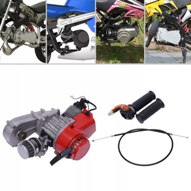 49CC 2 Stroke Pull Start Engine For Mini Motor Pocket Scooter Dirt Bike 44mm