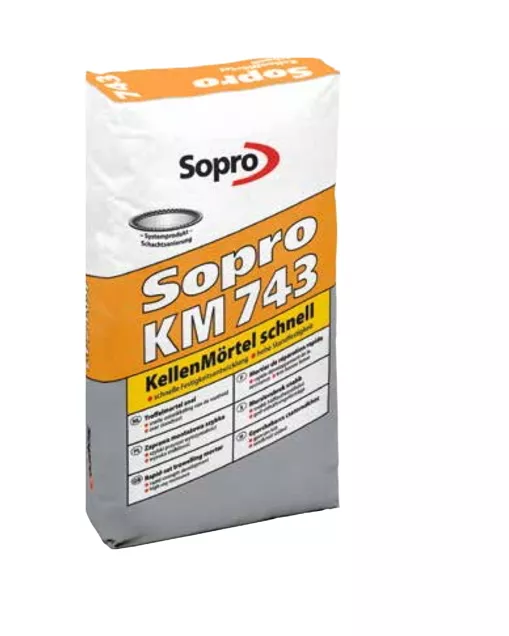 Sopro Kellermörtel Rapide Km 743 Mortier de Réparation Baumörtel 25KG