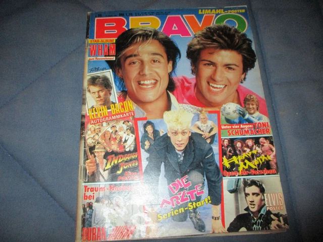 Bravo 23.8.1984 35/84 mit Indiana Jones Poster Heft komplett