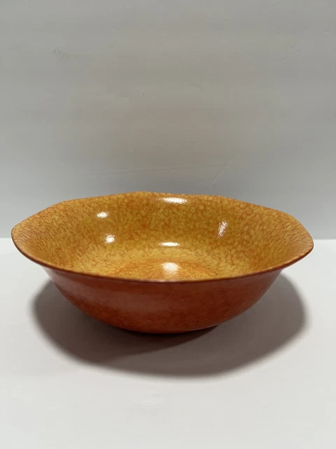 Limoges France LAURE JAPY Paris "Terra Nova Jaune Rouge" Bowl Yellow Orange Red