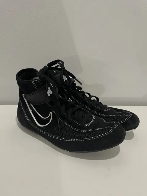 NIKE Boys Speedsweep VII 366684-001 Black Wrestling Shoes Sneakers Size 5Y Youth