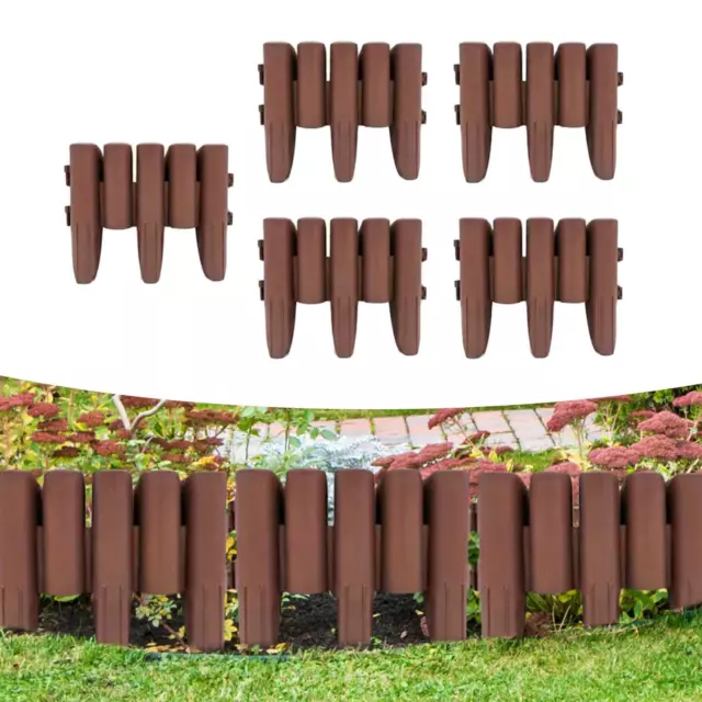 5Pcs Garden Edging Border Durable Fence Border for Walkway Patio Flower Bed