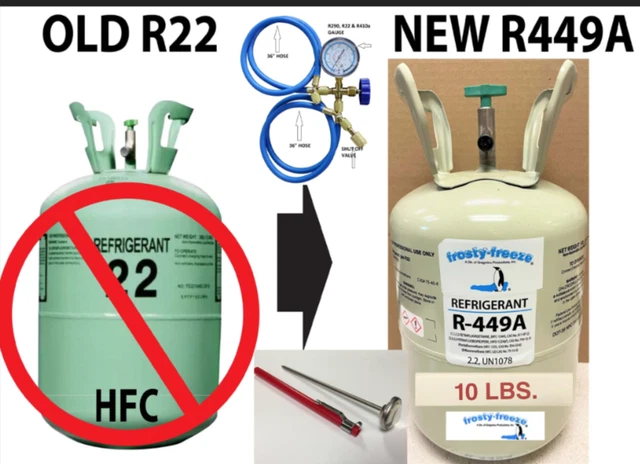R449a (HFO) 10 Lb. Pro-Kit NO-HFC's ASHRAE Certified, EPA Drop-in Replacement