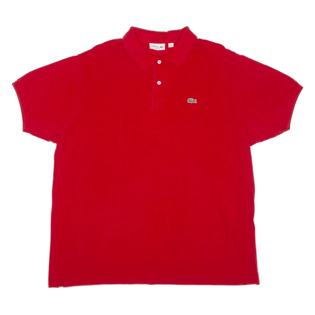 Polo Lacoste Classic Fit da uomo rossa manica corta 3XL