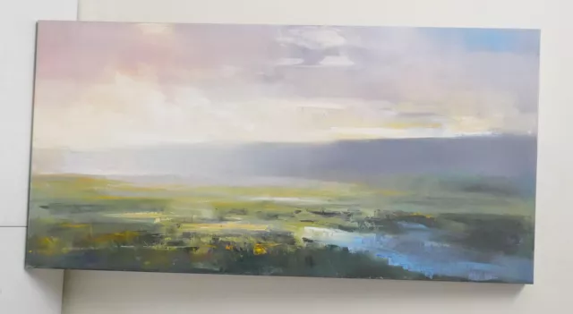 Listed Vermont Artist Craig Mooney Oil on Canvas Painting Titled Sunset Horizon