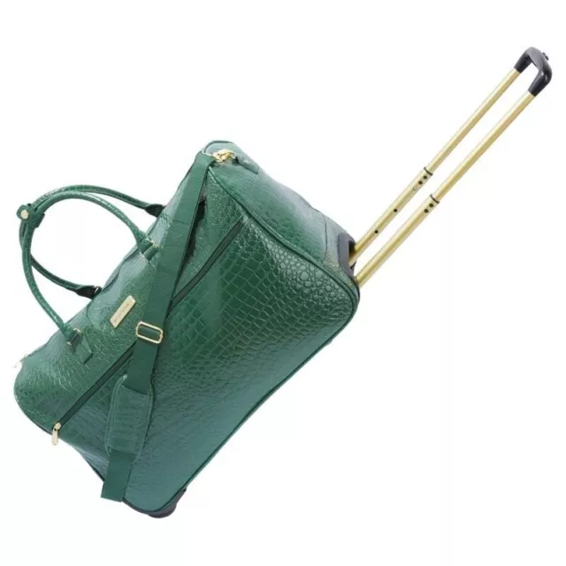 Samantha Brown Wheeled Weekender - Deep Green