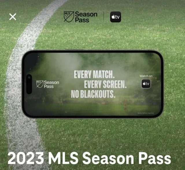 MLS Season Pass 2023 Apple TV $99 Value - Code redeemable FAST delivery