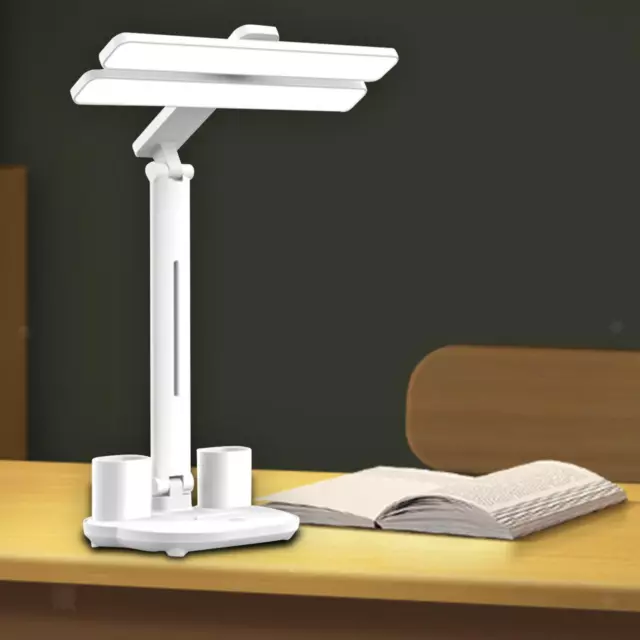 Lampe de bureau 3 en 1, lampe de Table Flexible pour le soin des yeux, pour