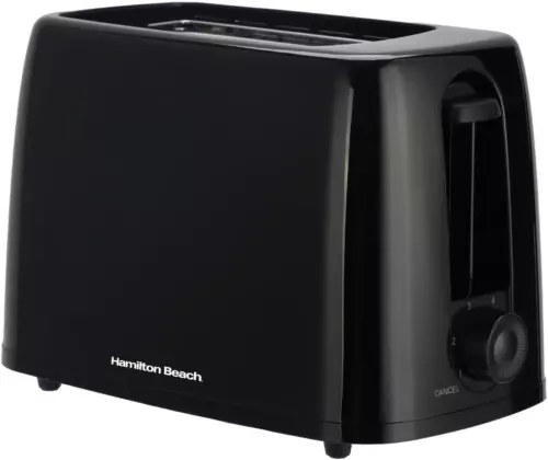 Hamilton Beach Essential 2 Slice Plastic Toaster Black