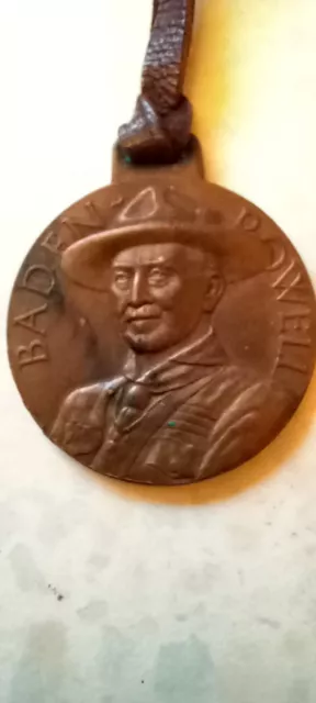 Baden Powell Scout Jamboree 1957 Bronze Medallion Sutton Coldfield 1857 - 1957