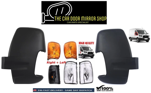 TCDMS Ford Transit MK8 Mirror Indicator Set - Short Arm Cover - Left & Right - 2014-2018 - LED