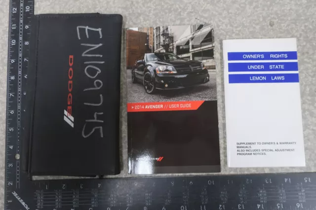 Dodge Avenger Owner's Manual 2014 Book Set 14 Free Shipping OM705