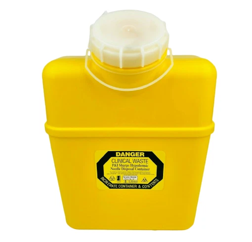 Sharps Container 8L Non-Spill Screw Top Lid *Brand New*