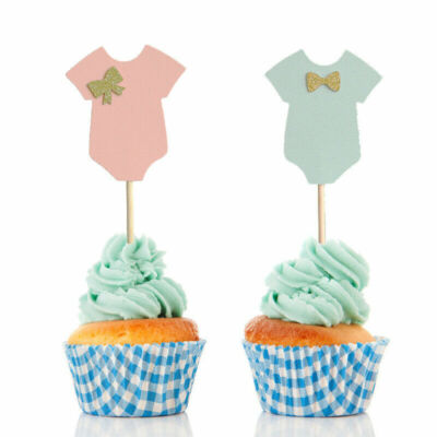 Ragazze per Baby Shower per Cupcake e Muffin Decorazione Bambini Nesloonp Unicorno Cupcake Decorazioni Festa Compleanno Set di 24 Dessert 