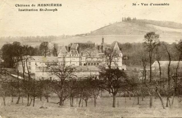 Château de MESNIERES EN BRAY LOT de 3 cartes