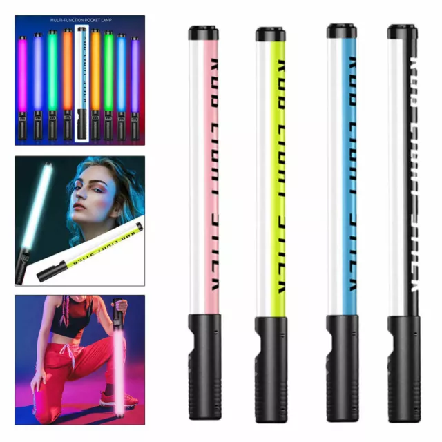 4PCS LED Video Fill Light Wand RGB Handheld Flash Tube Stick Photography Lamp AU