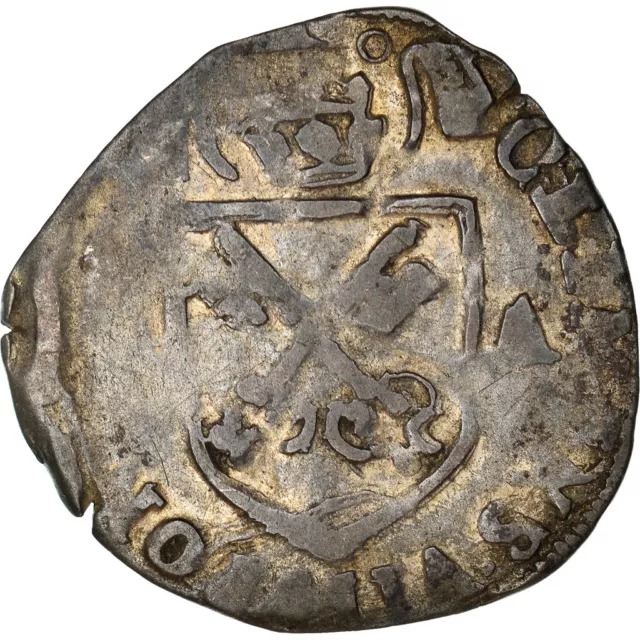 [#971655] Coin, France, Comtat-Venaissin, Clément VIII, Douzain, 1595, Avig, non