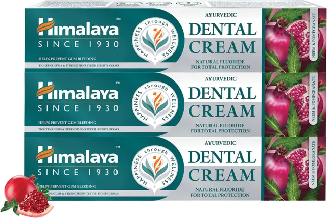 Himalaya Ayurvedic Dental Cream Herbal Toothpaste - Neem & Pomegranate Gum Prote 2